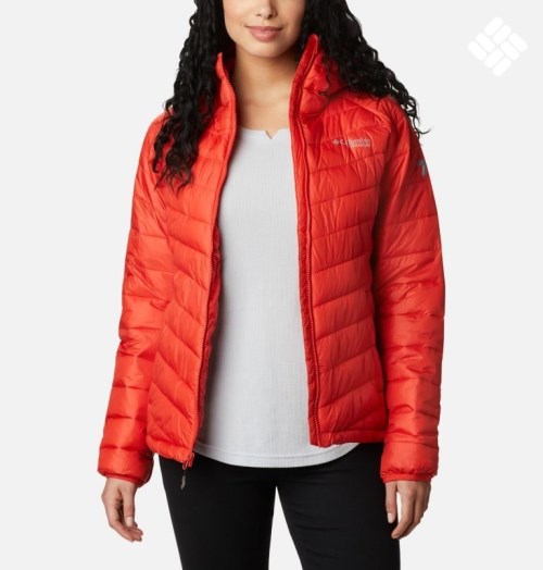 Jacheta Columbia Snow Country Cu Glugă Dama Portocalii | LF19078QA