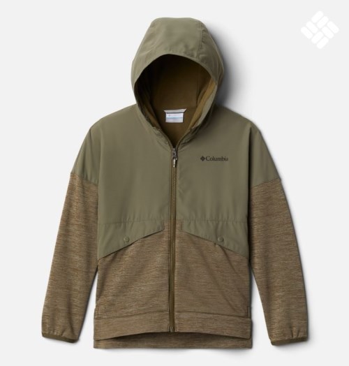 Jachete Din Lână Columbia Out-Shield Dry Full Zip Copii Masline Verzi | EYSMA9Q0Z