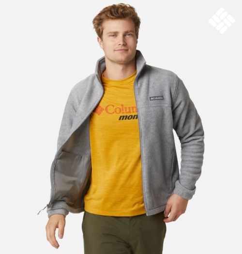 Jachete Din Lână Columbia Steens Mountain 2.0 Full Zip Barbati Gri | PV9AM87ZQ