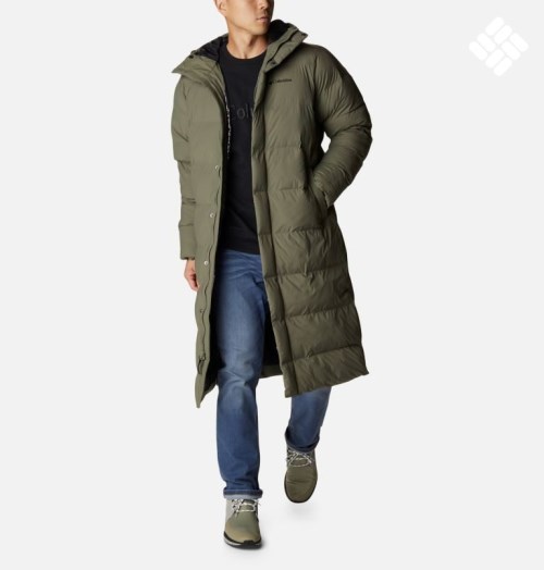 Jachete Parka Columbia Hunters Drive Long Barbati Masline Verzi | SN910ZM7A