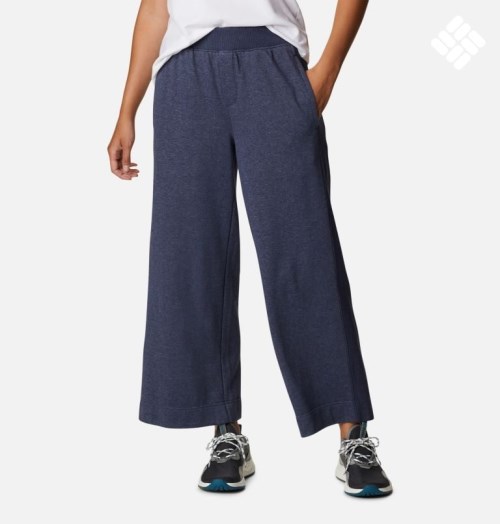 Pantaloni Columbia Lodge French Terry Dama Bleumarin | NCA19QM7S