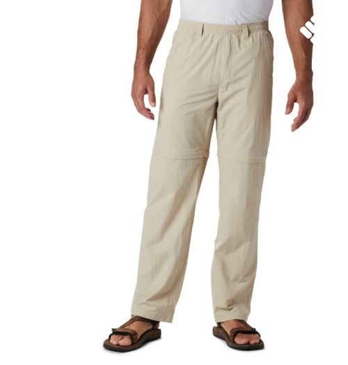 Pantaloni Columbia PFG Backcast Convertible Barbati Kaki | FJAZ7089M