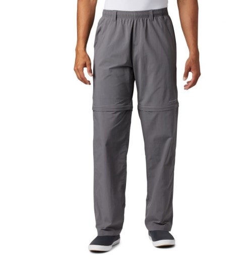 Pantaloni Columbia PFG Backcast Convertible Barbati Gri Inchis | HWA7QS80Z