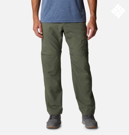 Pantaloni Columbia PFG Drift Guide Convertible Barbati Masline Verzi | FLQ809AM1