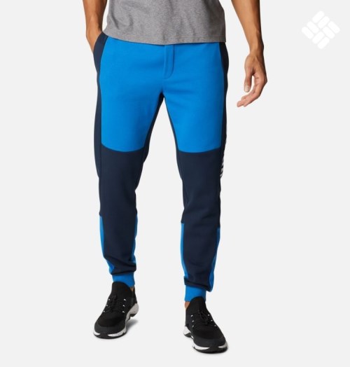 Pantaloni Jogger Columbia Lodge Colorblock Barbati Albastri Bleumarin | HCSZ90A87