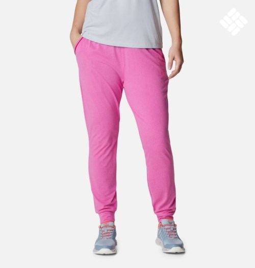 Pantaloni Jogger Columbia PFG Slack Apa Knit Dama Roz | LRS8Q0AZ9