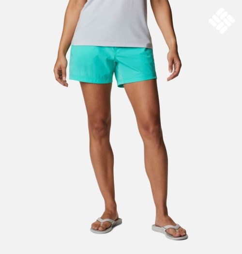 Pantaloni Scurti Columbia PFG Coral Point III Dama Turcoaz | GBMSQZ7A9