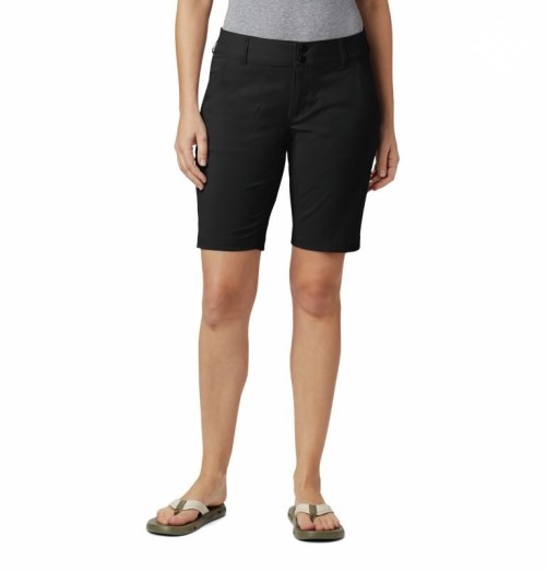 Pantaloni Scurti Columbia Saturday Trail Long Dama Negrii | EJSM1AQ80