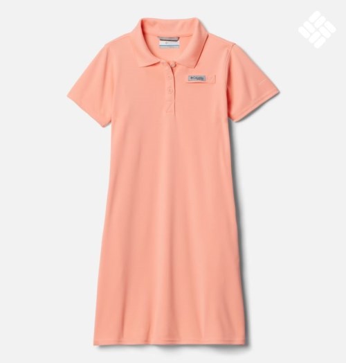 Rochie Columbia PFG Tidal Tee Polo Copii Roz | YVQM81ZS9