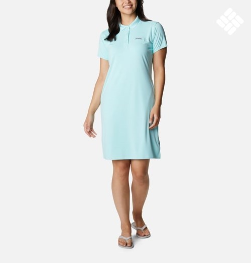 Rochie Columbia PFG Tidal Tee Polo Dama Turcoaz | SA8SQM9A1