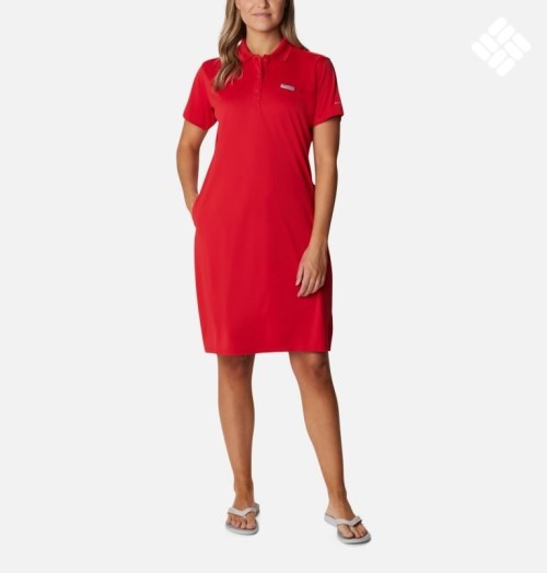 Rochie Columbia PFG Tidal Tee Polo Dama Rosii | WLS81M0ZA