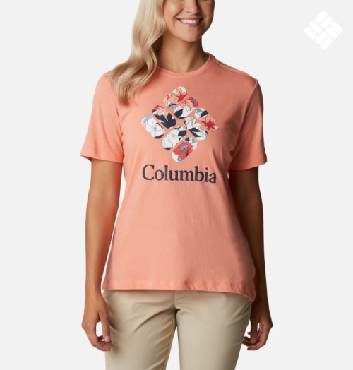 Tricouri Columbia Bluebird Day Relaxed Crew Neck Dama Corai | ZL7SZ9A08