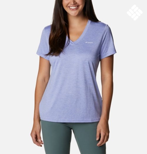 Tricouri Columbia Hike V-Neck Dama Lavanda | BR19A780M