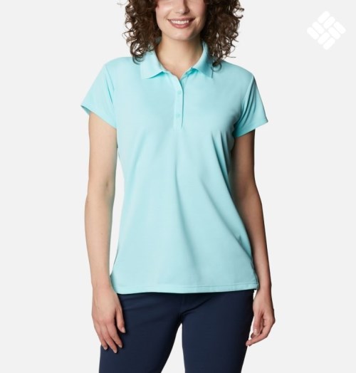 Tricouri Polo Columbia PFG Innisfree Scurte Sleeve Dama Turcoaz | NE8AS1Z0M